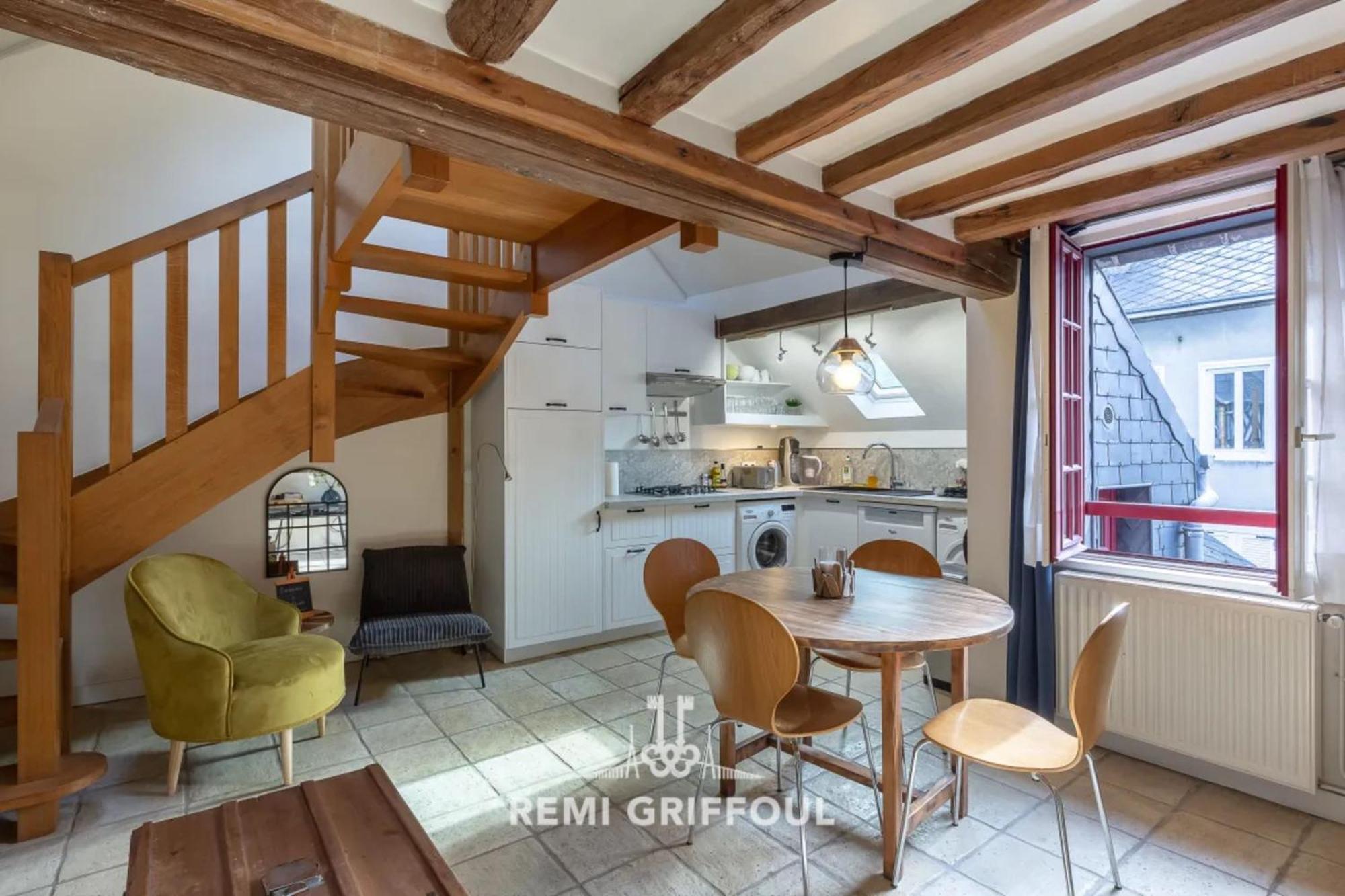 L'Escalier D'H - Duplex 3 In The City Center - Normand Charm - Family Stay Honfleur Exterior photo
